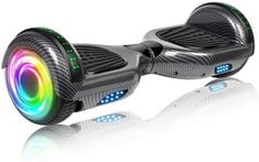 SISIGAD HY-A02B HOVERBOARD (ORIGINAL RRP - £116.99) IN CARBON BLACK. (WITH BOX) [JPTC71828] COLLECTION ONLY