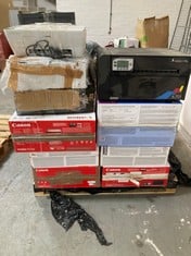 HP PALLET OF ASSORTED ITEMS PRINTERS. [JPTC72689] (KERBSIDE PALLET DELIVERY)