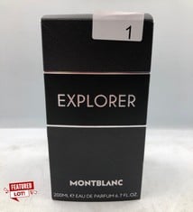 MONTBLANC EXPLORER EAU DE PARFUM, 200 ML.: LOCATION - A RACK