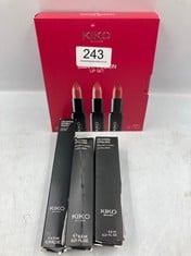 KIKO MILANO SMART FUSION LIP SET 03, LIP KIT WITH 3 RADIANT-FINISH LIPSTICKS.: LOCATION - A RACK