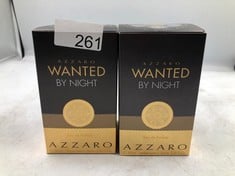 X2 AZZARO WANTED BY NIGHT, EAU DE PARFUM AFTERSHAVE, SPICY WOODY FRAGRANCE, PERFUME FOR MEN, 100ML: LOCATION - A RACK