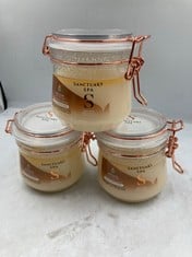 3 X SANCTUARY SPA DEAD SEA SALT SCRUB WITH COCONUT OIL, NO MINERAL OIL, CRUELTY  AND VEGAN, 650 G.: LOCATION - A RACK