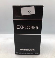 MONTBLANC EXPLORER EAU DE PARFUM, 200 ML.: LOCATION - A RACK