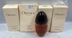 QUANTITY OF  ITEMS TO INCLUDE CALVIN KLEIN OBSESSION EAU DE PARFUM SPRAY 100ML: LOCATION - B RACK