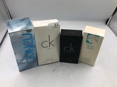 QUANTITY OF ITEMS TO INCLUDE CALVIN KLEIN CK BE EDT MEN'S EDT EAU DE TOILETTES SPRAY - CALVIN-CK BE EDT-540-3.4OZ: LOCATION - A RACK