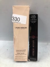 LAURA MERCIER TINTED MOISTURIZER NATURAL SKIN PROTECTOR TINTED FACE CREAM 2N1 NUDE 50ML + ARMANI MASCARA BLACK ECSTASY 01: LOCATION - B RACK