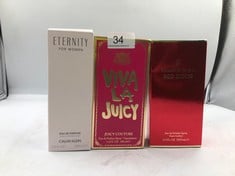 QUANTITY OF  ITEMS TO INCLUDE CALVIN KLEIN ETERNITY FOR WOMEN EAU DE PARFUM EDP 100 ML: LOCATION - A RACK