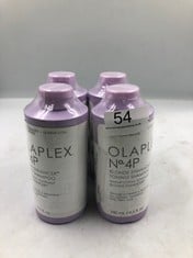 X4 OLAPLEX NO. 4P BLONDE ENHANCER TONING SHAMPOO: LOCATION - A RACK