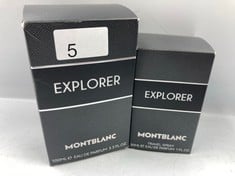 MONTBLANC EXPLORER EAU DE PARFUM, WOOD, 100 ML, PACK OF 1 + MONTBLANC EXPLORER EAU DE PARFUM, 30 ML: LOCATION - A RACK