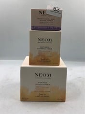 QUANTITY OF  ITEMS TO INCLUDE NEOM- HAPPINESS SCENTED CANDLE, 3 WICK | ESSENTIAL OIL AROMATHERAPY CANDLE | NEROLI, MIMOSA & LEMON | SCENT TO MAKE YOU HAPPY,WHITE,420 G (PACK OF 1),1101165: LOCATION -