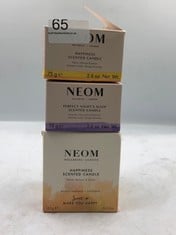 QUANTITY OF  ITEMS TO INCLUDE NEOM PERFECT NIGHT'S SLEEP SCENTED CANDLE: LOCATION - A RACK