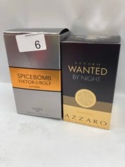 AZZARO WANTED BY NIGHT, EAU DE PARFUM AFTERSHAVE, SPICY WOODY FRAGRANCE, PERFUME FOR MEN, 100ML + VIKTOR & ROLF SPICEBOMB EXTREME 90ML : LOCATION - A RACK