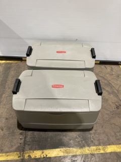 2X RUBBERMAID 52L CATERMAX TOP LOAD CARRIER INSULATED COOL BOX