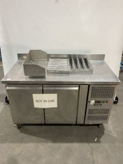 CATERTEAM FREEZER WORK SURFACE MODEL GN2200TN TO INCLUDE TWO GREASE FILTERS