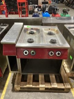 CATERTEAM FREE STANDING FOUR HOB COOKER