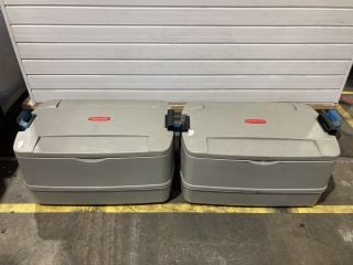 2X RUBBERMAID 52L CATERMAX TOP LOAD CARRIER INSULATED COOL BOX