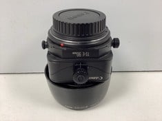 CANON LENS TS-E 90MM 1:2:8 REFLEX CAMERA LENS (ORIGINAL RRP - €398,74) IN BLACK. (WITH LENS CAPS + CANON ES-65III LENS HOOD) [JPTZ8134]