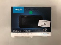 CRUCIAL 1 TB SSD LAPTOP HARD DRIVE (ORIGINAL RRP - €151.46) IN BLACK (BOX AND USB-C CABLE) [JPTZ8196]