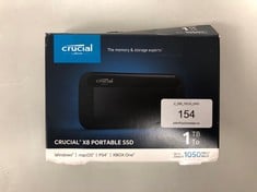 CRUCIAL 1 TB SSD LAPTOP HARD DRIVE (ORIGINAL RRP - €151.46) IN BLACK (BOX AND USB-C CABLE) [JPTZ8200]