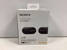 SONY WF-1000XM3 HEADPHONES (ORIGINAL RRP - €281,04) IN BLACK (WITH BOX + CHARGER CASE) [JPTZ8181]