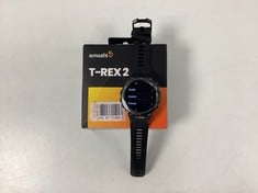 AMAZFIT T-REX 2 SMARTWATCH (ORIGINAL RRP - €219,18) IN BLACK (WITH BOX + CHARGER) [JPTZ8155]