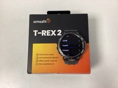 AMAZFIT T-REX 2 SMARTWATCH (ORIGINAL PRICE - €219,18) IN BLACK (WITH CASE + CHARGER. WITHOUT STRAP) [JPTZ8154]