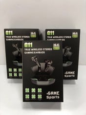 3 X G11 WIRELESS STEREO GAMING HEADPHONES