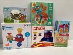 7 X ASSORTMENT OF TOYS VARIOUS BRANDS INCLUDING BINO LION CUBE - LOCATION 8C.