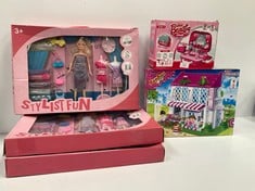 5 X ASSORTMENT OF TOYS INCLUDING BEAUTY MAKE-UP SET - LOCATION 8C.