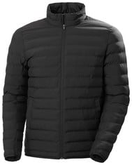 HELLY HANSEN MONO MATERIAL INSULATOR, MEN'S JACKET, BLACK, SIZE M-LOCATION 1B.