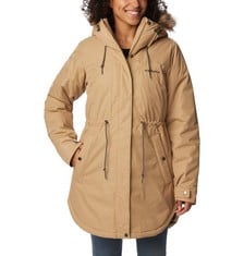 COLUMBIA MOUNTAIN, WOMEN'S WINTER JACKET, COLOUR SAND, SIZE XS - LOCATION 5B.