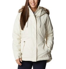 COLUMBIA WOMEN'S MOUNTAIN JACKET , COLOUR BEIGE, SIZE L - LOCATION 9B.