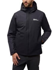 JACK WOLFSKIN JACKET COLOUR BLACK, MEN'S SIZE S - LOCATION 29B.