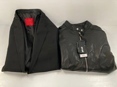 HUGO BOSS JACKET SIZE XL AND JUST CAVALLI MEN'S JACKET SIZE 56 - LOCATION 37B.