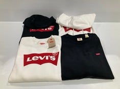 4 X LEVI'S SWEATSHIRTS VARIOUS MODELS AND SIZES INCLUDING BLACK SWEATSHIRT SIZE S - LOCATION 42B.