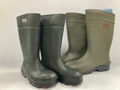 2 X ISSALINE WELLIES VARIOUS SIZES INCLUDING SIZE 46-LOCATION 30B.