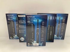 5 X UPHYLIAN ELECTRIC TOOTHBRUSHES VARIOUS MODELS INCLUDING H8 -LOCATION 10B.