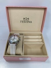 WATCH BRAND FESTINA MODEL F20610 (1 BRIGHT YELLOW PIECE MISSING)- LOCATION 6B.