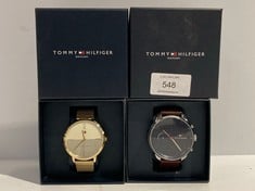 2 X TOMMY HILFIGER WATCHES VARIOUS MODELS INCLUDING MODEL TH.420.3.34.3038 - LOCATION 6B.