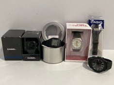 5 X WATCHES VARIOUS MAKES AND MODELS INCLUDING CASIO WATCH MODEL 2515 - LOCATION 2B.