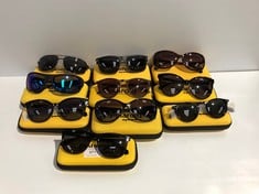 10 X POLAROID SUNGLASSES VARIOUS MODELS INCLUDING MODEL PLD 2109/S 807M9 - LOCATION 2B .