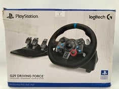 LOGITECH G29 STEERING WHEEL AND PEDALS FOR PLAYSTATION (POWER CABLE MISSING) (RRP 209€) - LOCATION 5A.