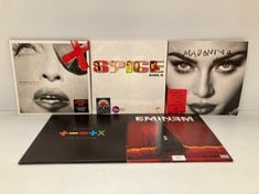 5 X VINYL VARIOUS ARTISTS INCLUDING MADONNA - LOCATION 43B.