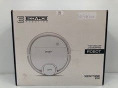 ROBOT HOOVER ECOVACS MODEL DEEBOT OZMO 900 (NOT WORKING, FOR PARTS) - LOCATION 48B.