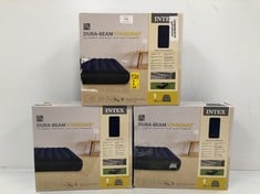 3 X INTEX CLASSIC DOWNY DURA-BEAM - INFLATABLE MATTRESS, 99X191X25CM - LOCATION 48B.