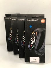 4 X SMARTBAND M7 WITH UP TO 30 TRAINING MODES, WATERPROOF UP TO 50 M, RELIABLE SLEEP INFORMATION, MAGNETIC CHARGING, CLEAR AND SHARP 0.9" FULL AMOLED DISPLAY