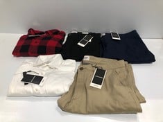 5 X JACK & JONES GARMENTS VARIOUS SIZES AND STYLES INCLUDING PLAID SHIRT SIZE 3XL - LOCATION 12B.