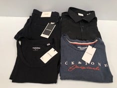 4 X JACK JONES CLOTHING VARIOUS STYLES AND SIZES INCLUDING T-SHIRT SIZE XL - LOCATION 29C.