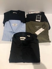 5 X JACK JONES CLOTHING VARIOUS STYLES AND SIZES INCLUDING BLACK SHIRT SIZE L - LOCATION 41C.