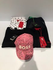 5 X HUGO BOSS CLOTHING VARIOUS STYLES AND SIZES INCLUDING LEOPARD CAP - LOCATION 45C.